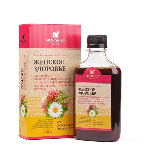 АЛТАЙ СЕЛИГОР АЛТАЙСКИЙ МЕДОВЫЙ БАЛЬЗАМ ЖЕНСКОЕ ЗДОРОВЬЕ БАЛЬЗАМ ДЛЯ ПРИЕМА ВНУТРЬ  250 МЛ №1
