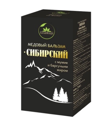 АЛТАЙФЛОРА БАЛЬЗАМ СИБИРСКИЙ МЕДОВЫЙ МУМИЕ/БАРСУЧИЙ ЖИР БАЛЬЗАМ ДЛЯ ПРИЕМА ВНУТРЬ  150 Г №1