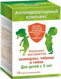 ПЗ АНТИПАРАЗИТАРНЫЙ КОМПЛЕКС ДЛЯ ДЕТЕЙ (ТРОЙЧАТКА) ПОРОШОК ДЛЯ ПРИГОТОВЛЕНИЯ СУСПЕНЗИИ ДЛЯ ПРИЕМА ВНУТРЬ  3,6 Г №10