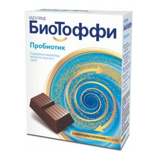 БИОТОФФИ ПРОБИОТИК ШОКОЛАДНЫЙ БАТОНЧИК БЕЗ САХАРА БАТОНЧИК  5 Г №10