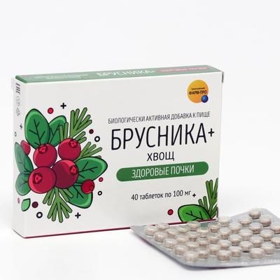БРУСНИКА+ХВОЩ ЗДОРОВЫЕ ПОЧКИ ТАБЛЕТКИ  100 МГ №40