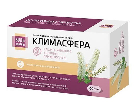БУДЬ ЗДОРОВ! КЛИМАСФЕРА КАПСУЛЫ  500 МГ №60