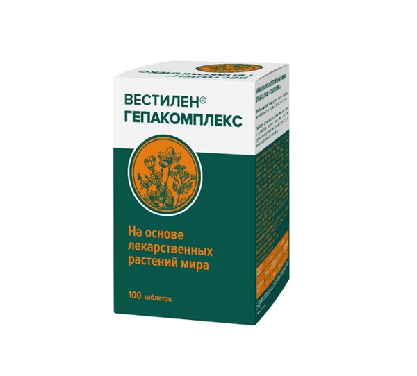 ВЕСТИЛЕН ГЕПАКОМПЛЕКС ТАБЛЕТКИ  300 МГ №100