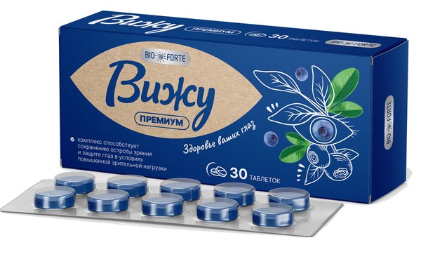 BIOFORTE/BIO FORTE ВИЖУ ПРЕМИУМ ТАБЛЕТКИ 400 МГ №30
