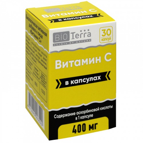 BIOTERRA ВИТАМИН С КАПСУЛЫ 400 МГ 502 МГ №30