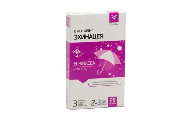 VITANIUM ЭХИНАЦЕЯ ТАБЛЕТКИ 210 МГ   №25