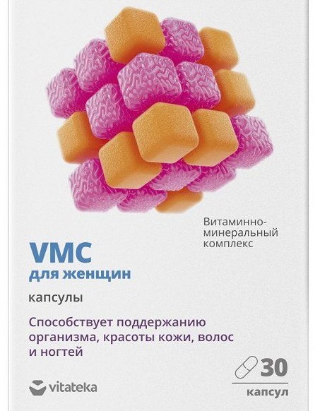 VITATEKA/ВИТАТЕКА ВИТАМИННО-МИНЕРАЛЬНЫЙ КОМПЛЕКС VMC ДЛЯ ЖЕНЩИН КАПСУЛЫ   №30