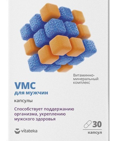 VITATEKA/ВИТАТЕКА ВИТАМИННО-МИНЕРАЛЬНЫЙ КОМПЛЕКС VMC ДЛЯ МУЖЧИН КАПСУЛЫ   №30