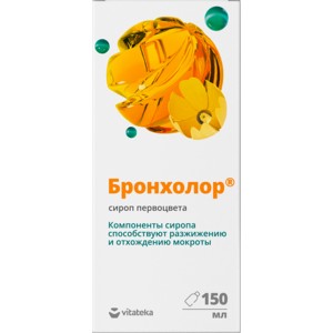 VITATEKA/ВИТАТЕКА БРОНХОЛОР ПЕРВОЦВЕТА СИРОП  150 МЛ №1