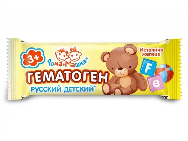 РОМА+МАШКА ГЕМАТОГЕН ПЛИТКА  25 Г №1