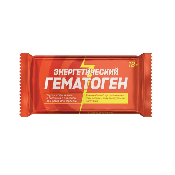 ABC HEALTHY FOOD SMART LINE ГЕМАТОГЕН ЭНЕРДЖИ (ДЛЯ БОДРОСТИ) ПЛИТКА  50 Г №1