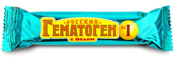 ГЕМАТОГЕН "РУССКИЙ" С ЙОДОМ ПЛИТКА  40 Г №1