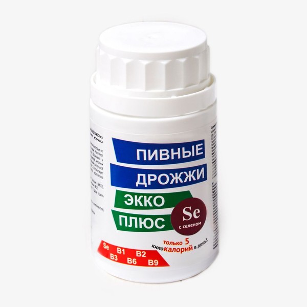 ДРОЖЖИ ПИВНЫЕ ЭККО ПЛЮС С СЕЛЕНОМ ТАБЛЕТКИ 450 МГ   №100
