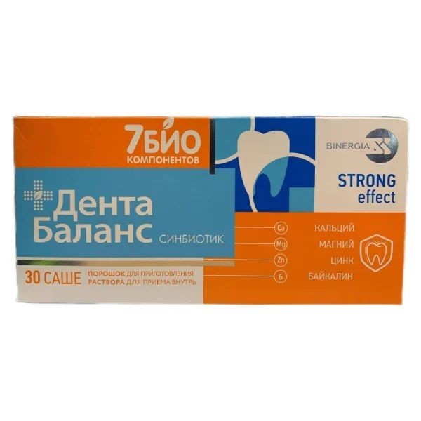 ДЕНТАБАЛАНС STRONG-EFFECT/СТРОНГ ЭФФЕКТ СИНБИОТИК 7 БИО КОМПОНЕНТОВ ПОРОШОК ДЛЯ ПРИГОТОВЛЕНИЯ РАСТВОРА ДЛЯ ПРИЕМА ВНУТРЬ  5 Г №30