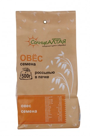 СОЛНЦЕ АЛТАЯ ОВЕС ПОРОШОК  500 Г №1