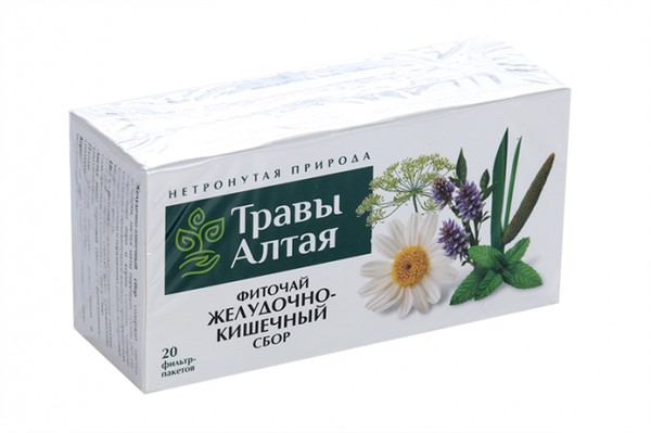 ТРАВЫ АЛТАЯ ЖЕЛУДОЧНО-КИШЕЧНЫЙ ФИТОСБОР 1,5 Г   №20