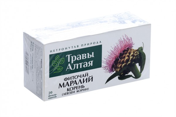 ТРАВЫ АЛТАЯ МАРАЛИЙ КОРЕНЬ (ЛЕВЗЕЯ) ФИТОЧАЙ 1,5 Г   №20