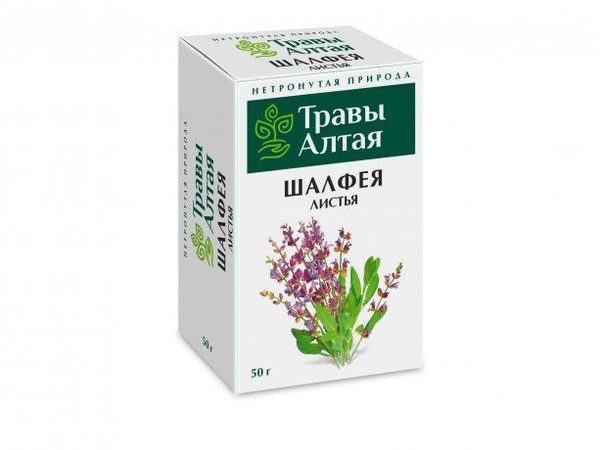 АЛТАЙ ТРАВЫ АЛТАЯ ШАЛФЕЯ ЛИСТЬЯ ФИТОЧАЙ  50 Г №1