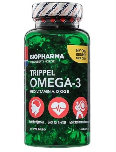 BIOPHARMA ТРОЙНАЯ ОМЕГА-3 КАПСУЛЫ    №144