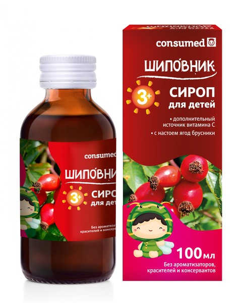 CONSUMED ШИПОВНИК 3+ СИРОП [ДЛЯ ДЕТЕЙ]  100 МЛ №1