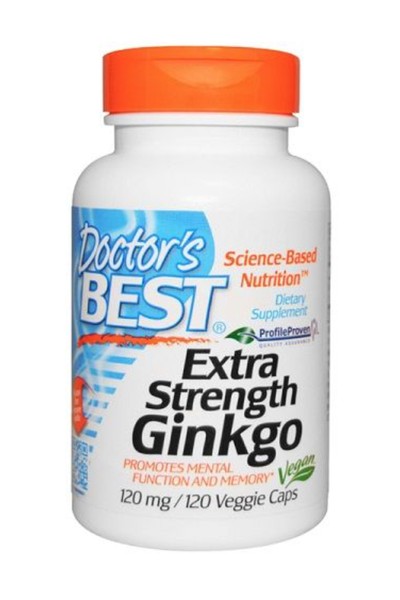 DOCTORS BEST ГИНКГО БИЛОБА СТРОНГ (EXTRA STRENGTH GINKGO) КАПСУЛЫ  480 МГ №120