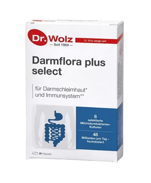 Dr.wolz дармфлора (darmflora plus) капсулы 381,6 мг №20