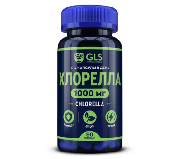 GLS ХЛОРЕЛЛА КАПСУЛЫ  0,34 Г №90