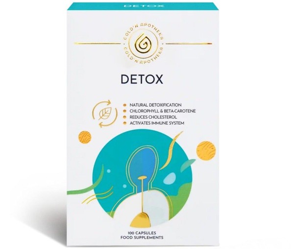 GOLDN APOTHEKA DETOX КАПСУЛЫ  600 МГ №100