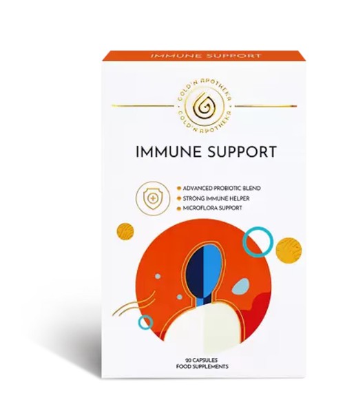 GOLDN APOTHEKA IMMUNE SUPPORT/СИМБИОТИК ФОРТЕ КАПСУЛЫ  600 МГ №20