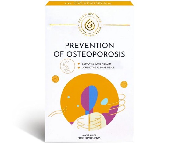GOLDN APOTHEKA PREVENTION OF OSTEOPOROSIS КАЛЬЦИЙ+ВИТАМИН D3 КАПСУЛЫ  600 МГ №90