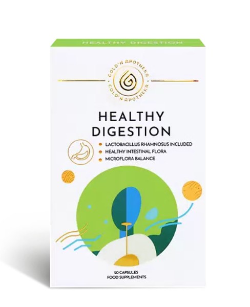 GOLDN APOTHEKA HEALTHY DIGESTION/ЛАКТОБАКТЕРИИ И ВИТАМИНЫ КАПСУЛЫ  600 МГ №20