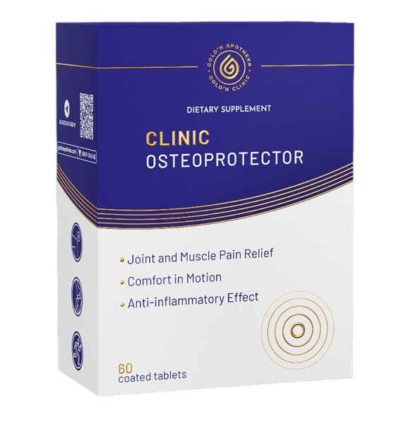 GOLDN APOTHEKA OSTEOPROTECTOR/ОСТЕОПРОТЕКТОР ТАБЛЕТКИ  964 МГ №60