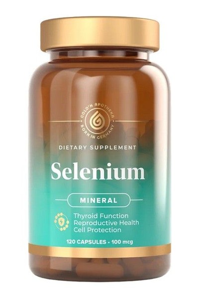 GOLDN APOTHEKA SELENIUM (L-SELENOMETHIONINE)/СЕЛЕН (L-СЕЛЕНОМЕТИОНИН) КАПСУЛЫ 100 МКГ 600 МГ №120