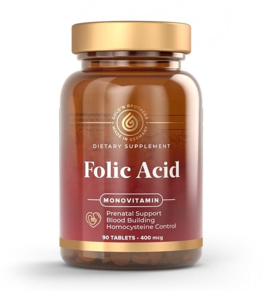 GOLDN APOTHEKA FOLIC ACID/ФОЛИЕВАЯ КИСЛОТА ТАБЛЕТКИ  0,15 Г №90