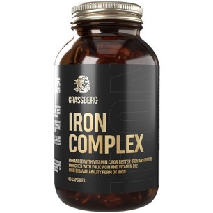 GRASSBERG КОМПЛЕКС ЖЕЛЕЗА (IRON COMPLEX) КАПСУЛЫ  496 МГ №60