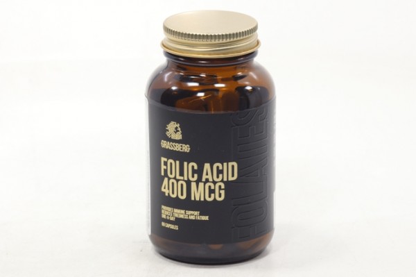 GRASSBERG ФОЛИЕВАЯ КИСЛОТА (FOLIC ACID) КАПСУЛЫ 400 МКГ   №60