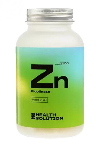 HEALTH SOLUTION ZN PICOLINATE ЦИНК (ДЛЯ ИММУНИТЕТА, КОЖИ ВОЛОС, НОГТЕЙ) КАПСУЛЫ  600 МГ №100