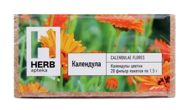 HERB APTEKA КАЛЕНДУЛА ЦВЕТКИ ФИТОЧАЙ  1,5 Г №20