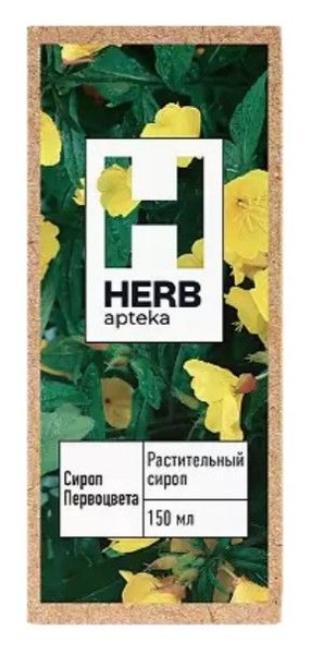 HERB APTEKA ПЕРВОЦВЕТА СИРОП  150 МЛ №1