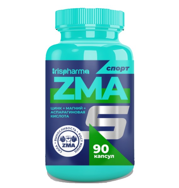 IRISPHARMA СПОРТ ZMA/ЦИНК+МАГНИЙ+АСПАРАГИНОВАЯ КИСЛОТА КАПСУЛЫ    №90