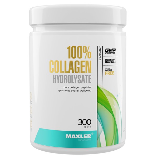 MAXLER 100% COLLAGEN HYDROLYSATE/КОЛЛАГЕН ГИДРОЛИЗОВАННЫЙ ПОРОШОК ДЛЯ ПРИГОТОВЛЕНИЯ РАСТВОРА ДЛЯ ПРИЕМА ВНУТРЬ 300 Г №1