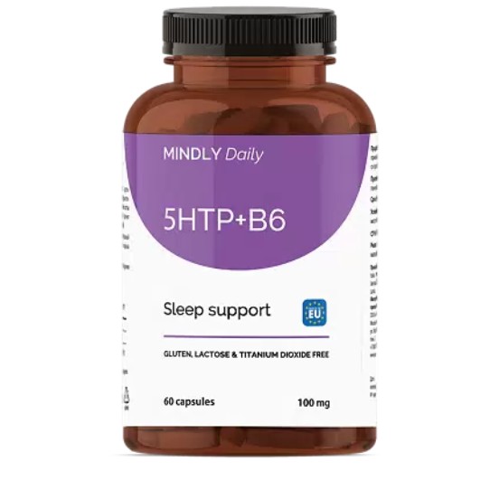 MINDLY DAILY 5HTP+B6 ВИТАМИН КАПСУЛЫ  700 МГ №60