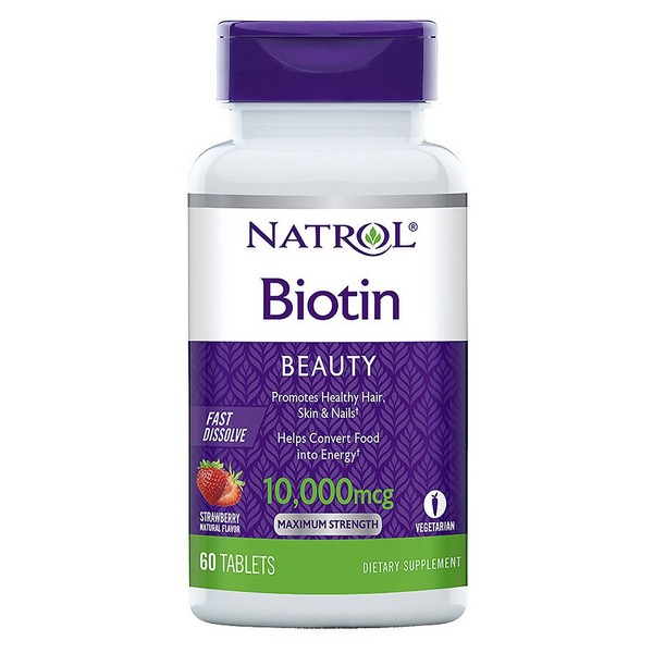 NATROL БИОТИН БЫСТРОРАСТВОРИМЫЙ ТАБЛЕТКИ РАСТВОРИМЫЕ 10000 МКГ   №60