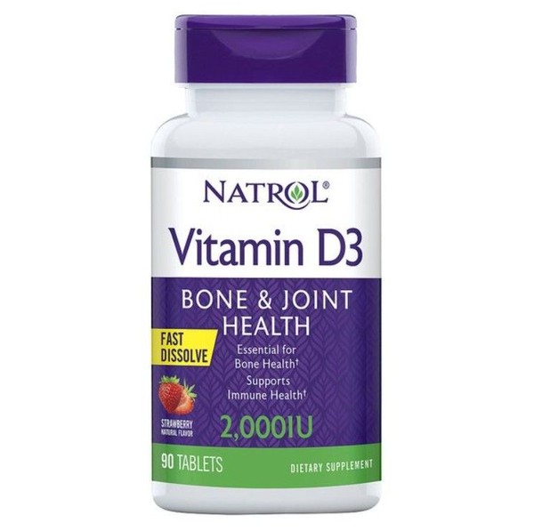NATROL ВИТАМИН D3 ТАБЛЕТКИ РАСТВОРИМЫЕ 2000 МЕ №90