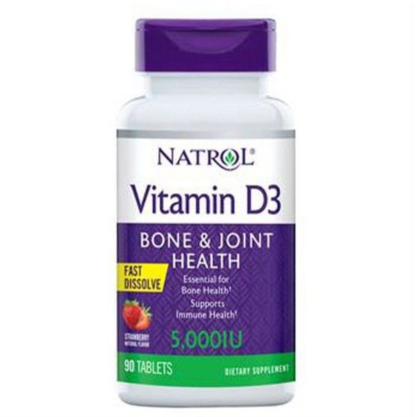 NATROL ВИТАМИН D3 ТАБЛЕТКИ РАСТВОРИМЫЕ 5 ТЫС.МЕ   №90