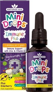 NATURES AID MINI DROPS IMMUNE PLUS/ИММУННАЯ ПОДДЕРЖКА С ЦИНКОМ/ВИТАМИНОМ С КАПЛИ ДЛЯ ПРИЕМА ВНУТРЬ [ДЛЯ ДЕТЕЙ]  50 МЛ №1