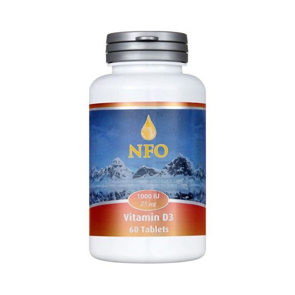 NORWEGIAN FISH OIL (NFO)  ВИТАМИН D ТАБЛЕТКИ 1000 МЕ   №60