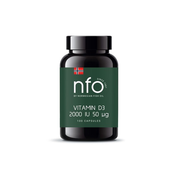 NORWEGIAN FISH OIL (NFO)  ВИТАМИН D КАПСУЛЫ 2000 МЕ   №100