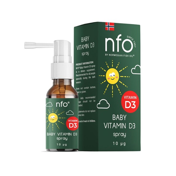 NORWEGIAN FISH OIL (NFO) ДЕТСКИЙ ВИТАМИН Д3 СПРЕЙ  20 МЛ №1