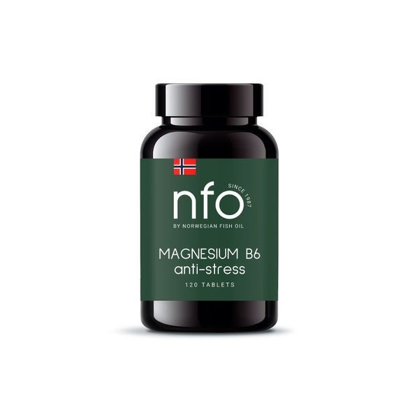 NORWEGIAN FISH OIL (NFO) КОМПЛЕКС МАГНИЯ И ВИТАМИНА В6 ТАБЛЕТКИ  1020,6 МГ №120